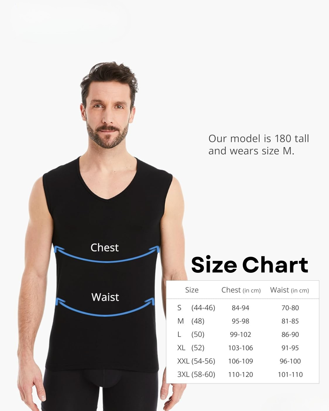 Martin Undershirt with V-Neck – Sleeveless Vest