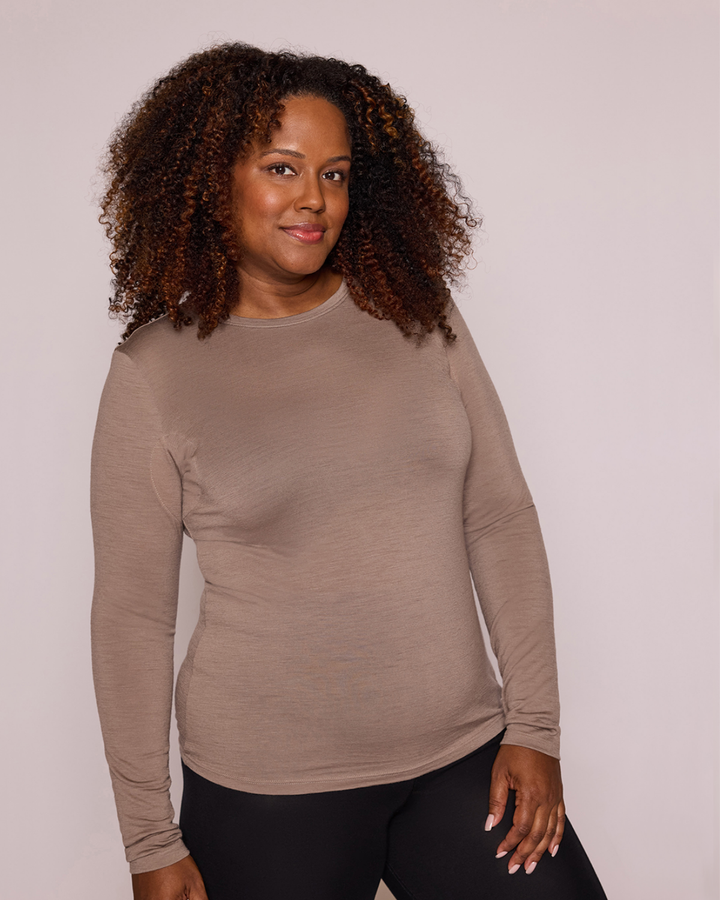 The Merino Wool Long-Sleeve Crewneck Undershirt