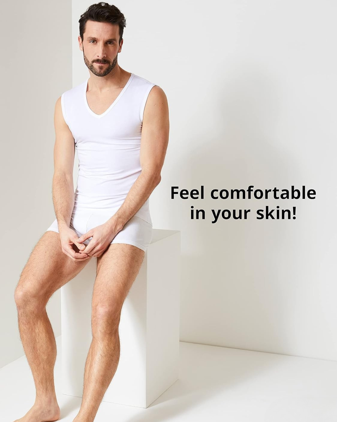 Martin Undershirt with V-Neck – Sleeveless Vest