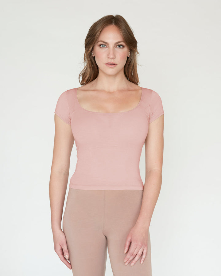 The Square Neck Cap Sleeve Undershirt