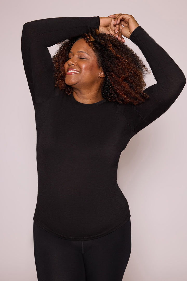 The Merino Wool Long-Sleeve Crewneck Undershirt