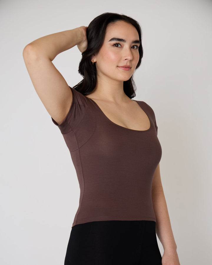 The Square Neck Cap Sleeve Undershirt