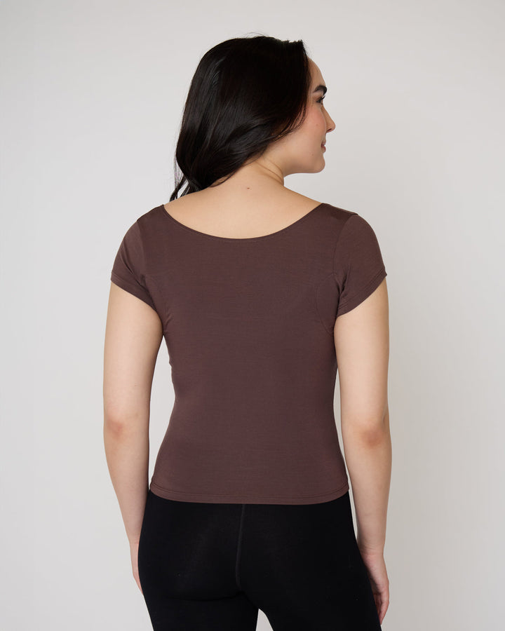 The Square Neck Cap Sleeve Undershirt