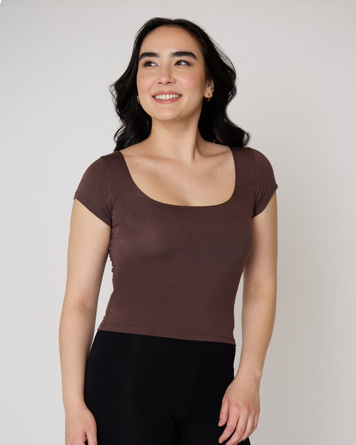 The Square Neck Cap Sleeve Undershirt