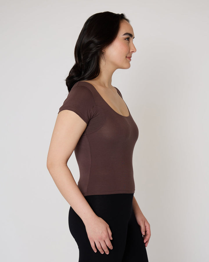 The Square Neck Cap Sleeve Undershirt