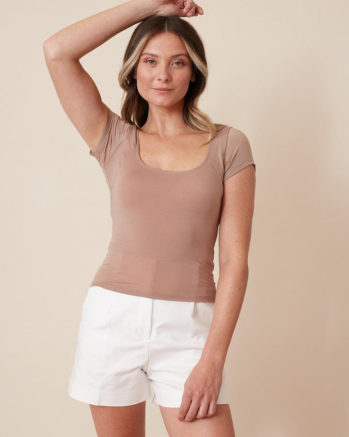 The Square Neck Cap Sleeve Undershirt